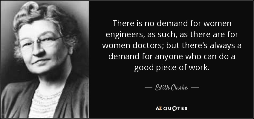 Edith clarke quote